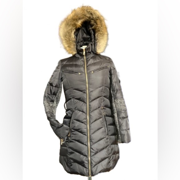 Sam Edelman Charcoal-greenish-gray, Down coat, wmns Sz Sm - Picture 2 of 6